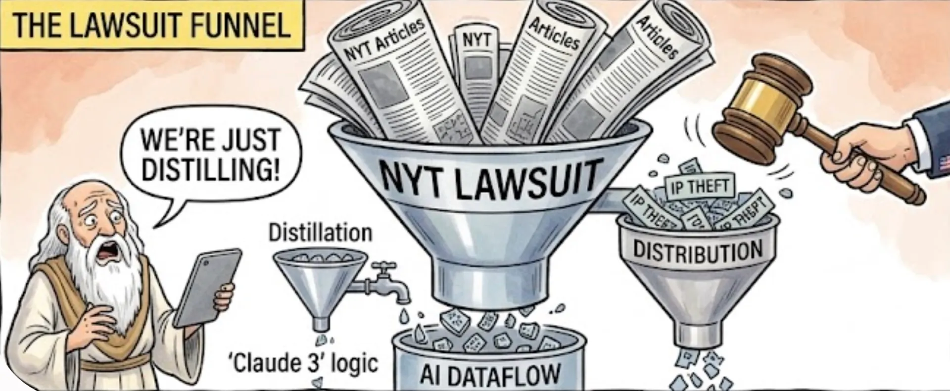 Kimi K3 sometimes claims to be Claude. Washington calls it theft; critics call it politics. Both miss the point: the distillation fight decides the price of AI.